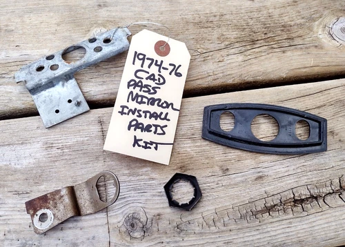 1970's Cadillac OEM Remote PASSENGER SIDE Door Mirror INSTALLATION KIT