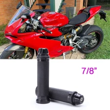 Pair For Ducati 1299 Panigale S 7/8" 22mm Motorcycle Handlebar Hand Grips CNC