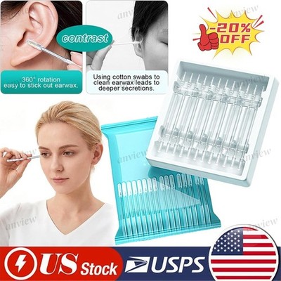 24PCS Reusable Sticky Ear Cleaning Stick Soft Head Swabs,Kids Adults S/L~20%OFF
