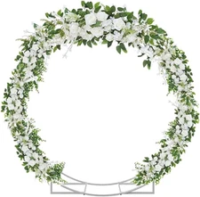 6.5 Ft round Metal Arch Garden, Arbor for Garden, Indoor and Outdoor, Party Deco