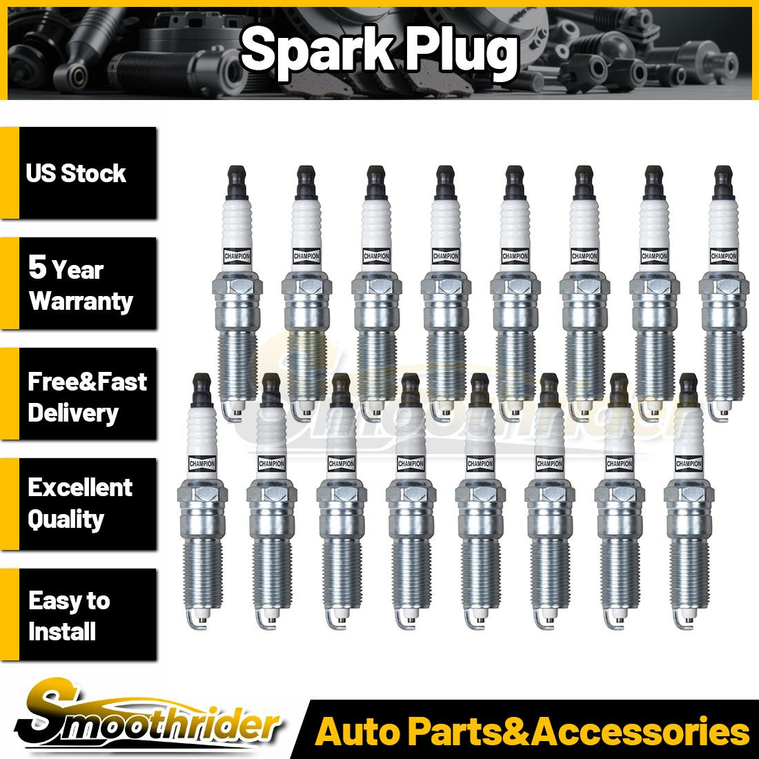 16PCS Copper Spark Plugs for 2003-08 Chrysler Jeep RAM Dodge 5.7L Hemi RE14MCC4