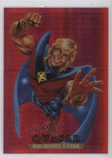 2024 Upper Deck Marvel Masterpieces '92 Red Prism /492 Quasar #72 1ci