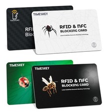 RFID Blocking Cards4-Pack Ultra Thin Credit Card Protector for Wallet,Shields