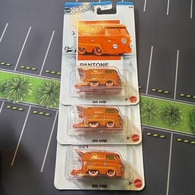 Hot Wheels 1:64 Pantone Kool Kombi Orange 2025 Silver Series Lot of 3