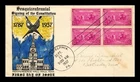 Dr Jim Stamps FDC Constitution Sesquicentennial Block Sadie Winer Cachet