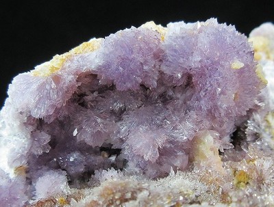 316g purple flowery creedite crystal minerals specimens!