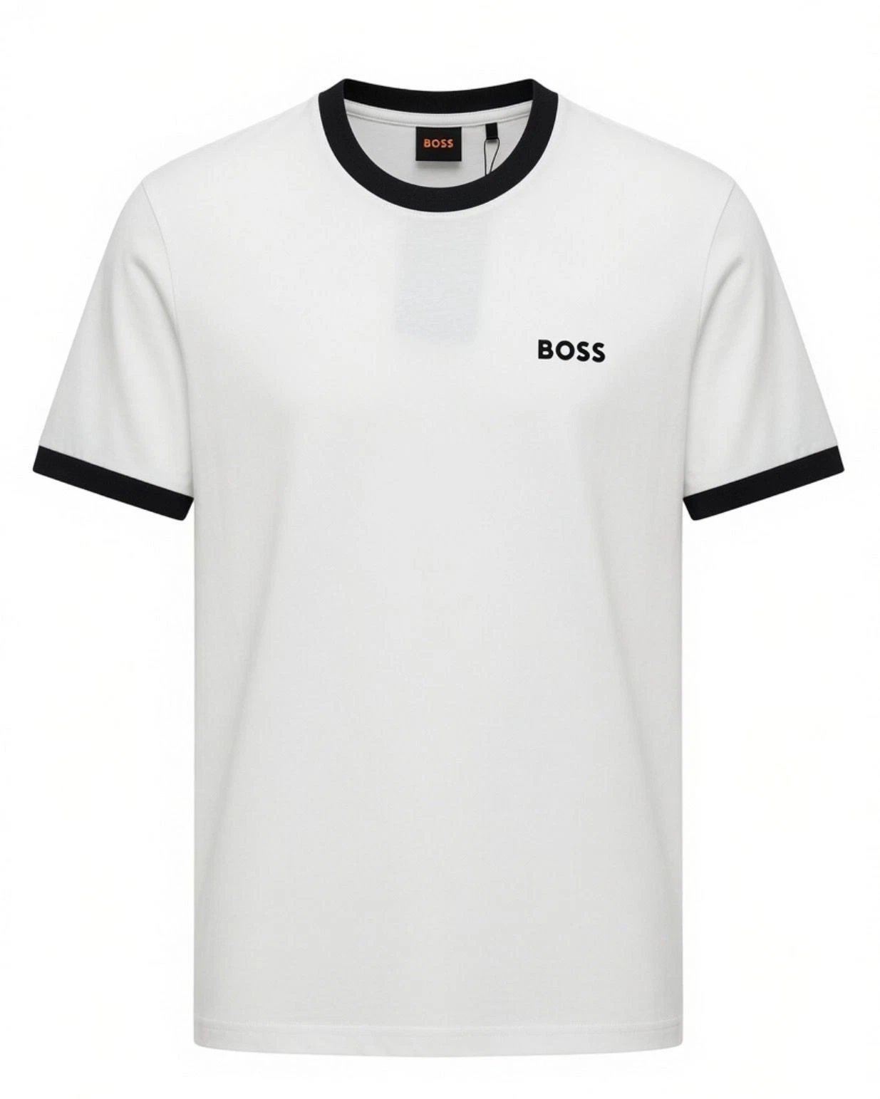 BOSS Mens Logo T-Shirt Embroidered Cotton Crew Neck Designer Tee S-XL