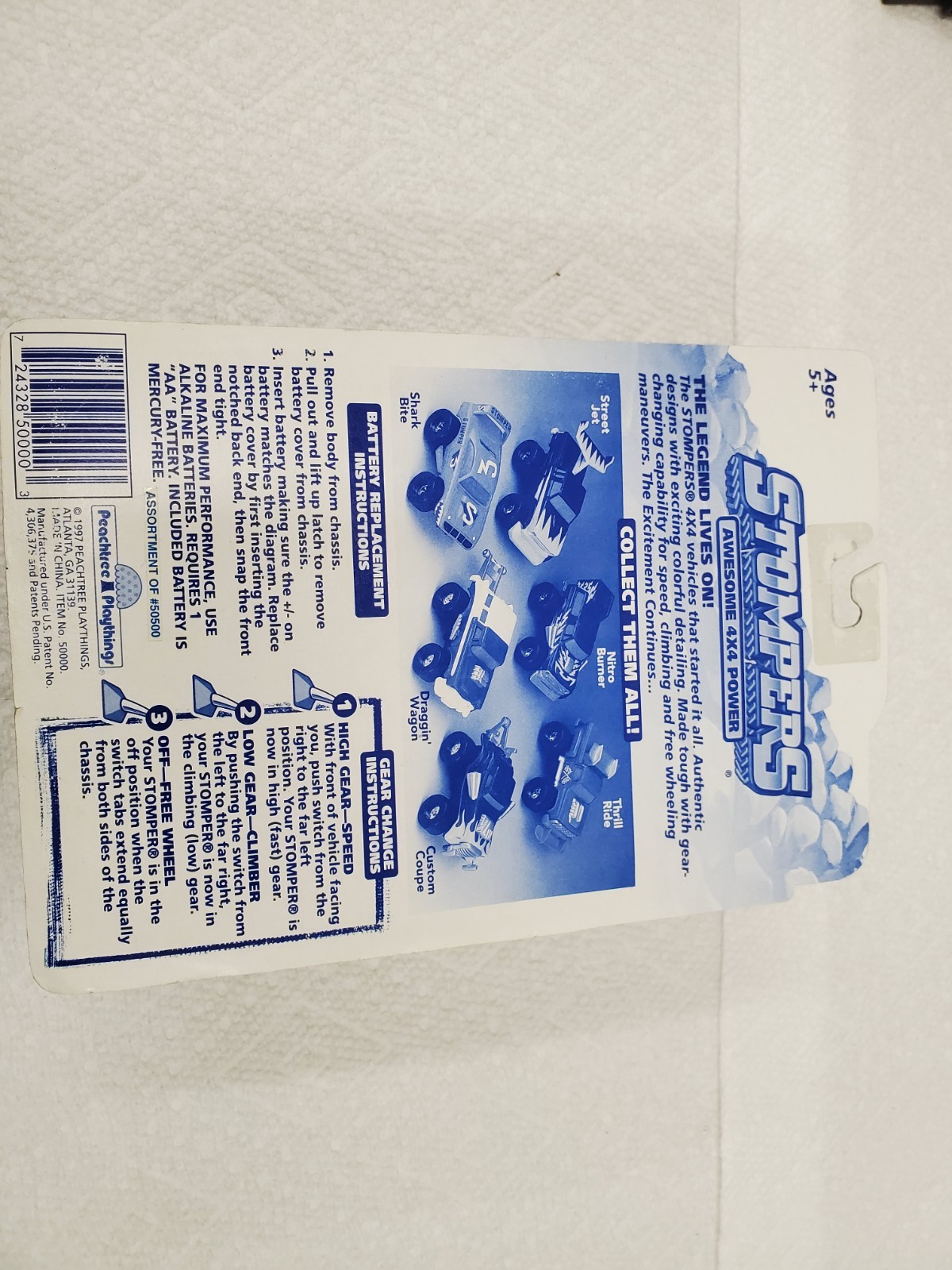 STOMPERS SHARK BITE AWESOME 4X4EXTREME STREET NOS CARDED MOPAR MOC