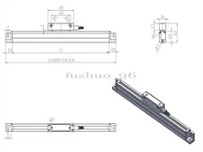 2200MM,2600MM, 3000Mm Digital Readout Optical Linear Scales Grating Ruler ka