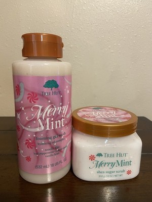 Tree Hut Merry Mint Holiday Edition 2-piece Foaming Gel Wash & Shea Sugar Scrub 