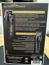 Wahl Cordless Barber Combo Clipper/Detailer Trimmer - Black 3025397 US STOCK