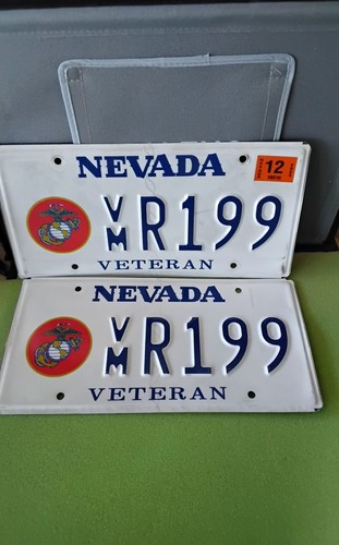 Nevada License Plate Veterans Marines Semper Fi