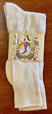Vintage 1980s E.G. Smith White White Slouch Socks New With Tags Unisex Adult