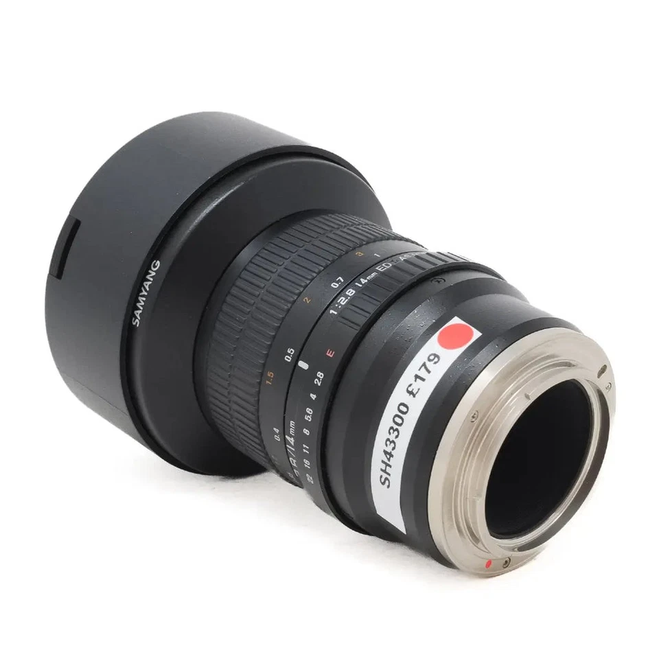 Used Samyang MF 14mm F2.8 ED AS IF wide angle lens for Sony E (SH43300) - Image 3 of 3