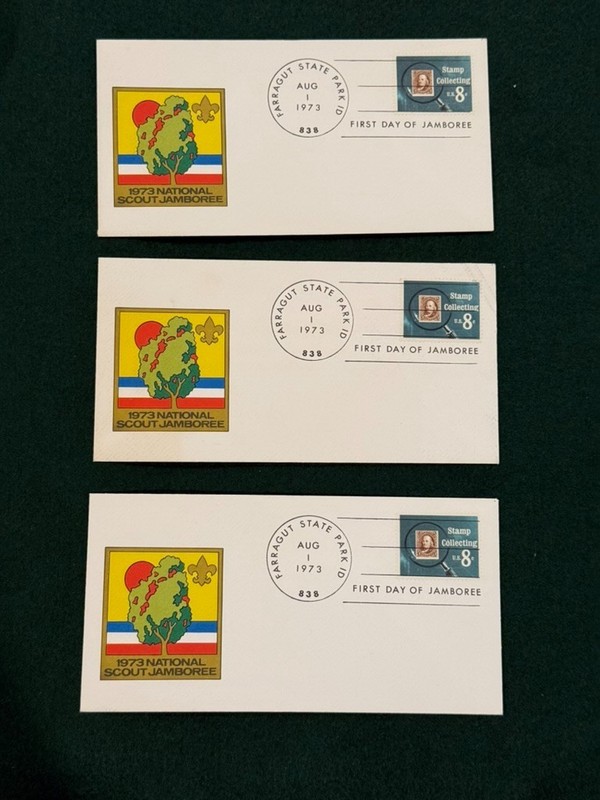 First Day of 1973 Nat'l Jamboree Postmarked Envelope (3)