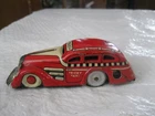 ORIGINAL MARX "TRICKY TAXI" 4 1/2" LONG TIN WINDUP TOY UNITED STATES-HAS ISSUES