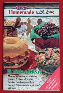 1988 Vtg "Kraft Homemade With Love" Cookbook Recipes, Holiday Ideas, Gift Tags 
