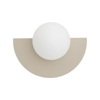 Wandleuchte Glas Beige G9 B:18.5 Cm Schlafzimmer Blendarm Wandlampe Wohnzimmer