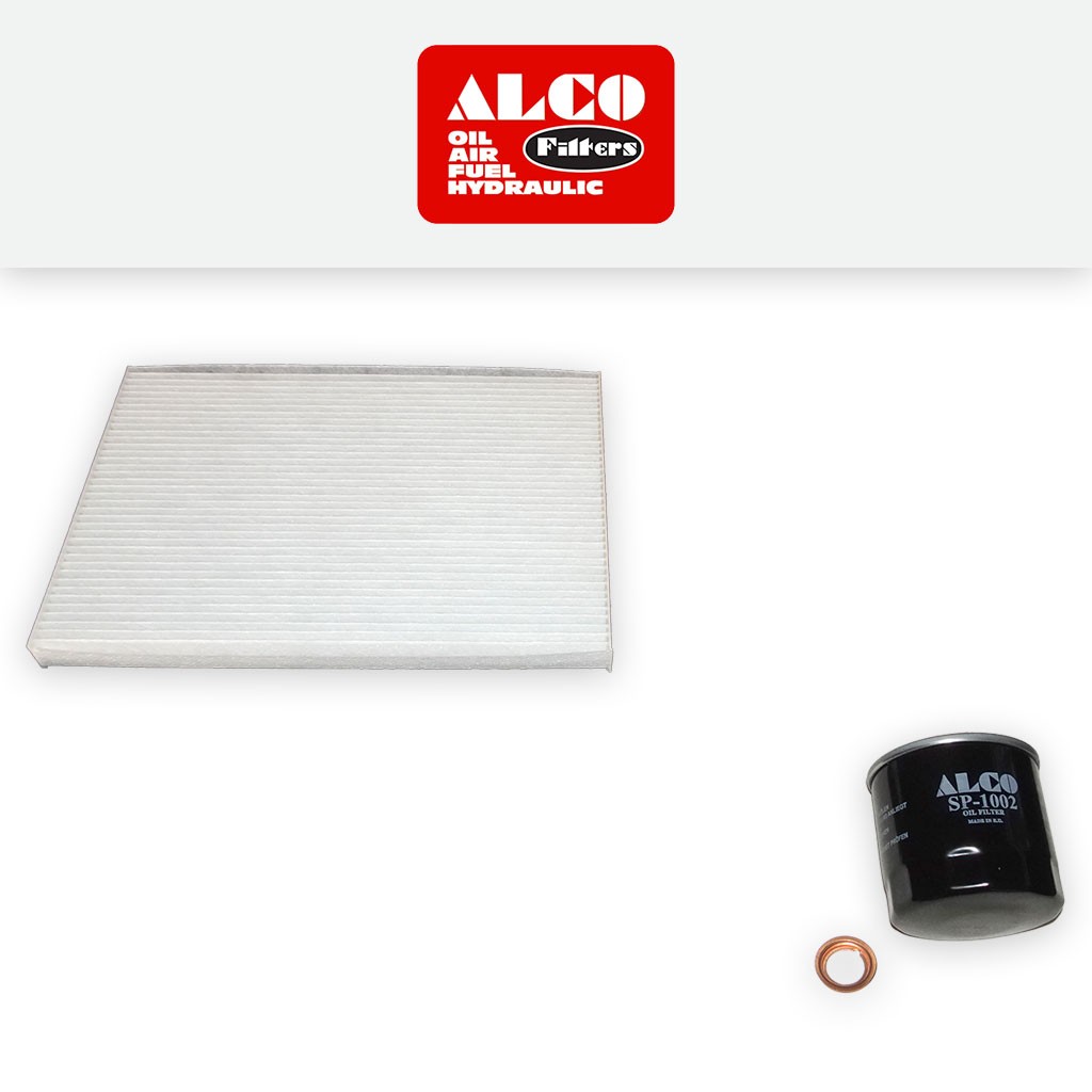 SERVICE KIT for NISSAN QASHQAI J10 1.6 ALCO OIL CABIN FILTERS (2007-2013)