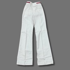 Vtg 1970s Maverick Juniors White Bell Bottom Pants NWT USA Made Size 9 Blue Bell