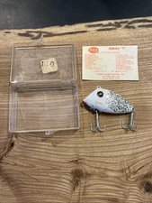 Vintage Pico Perch Fishing Lure In Box Silver Glitter New 2"