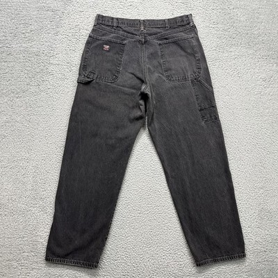 Vintage Wrangler Hero Jeans Mens 34x31 Gray Charcoal Wash