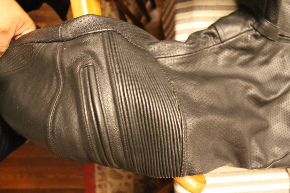 Pantalones de cuero para motocicleta Joe Rocket talla 40 ~ rodillas blindadas Foto 4 de 4