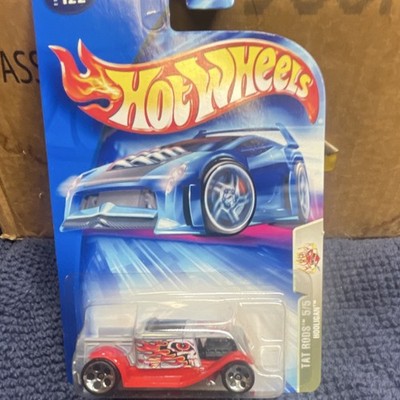 Hot Wheels Tat Rods Hooligan Diecast Car 1:64 Red Silver Black White 2003