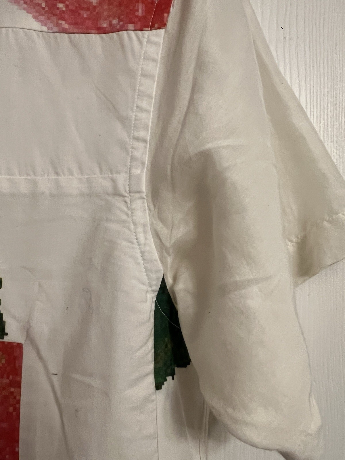 Comme des Garcons patchwork front short sleeve sh… - image 7