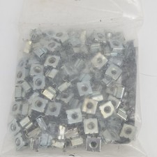 M6 Rack Mount Cage Nuts 100 Pack  Install Tool Zinc Plated New Sealed Qty 100