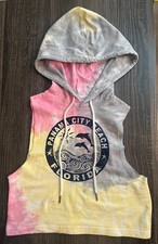 Panama City Beach FL Sleeveless Hoodie - Tie Dye - Pullover - Kids XS