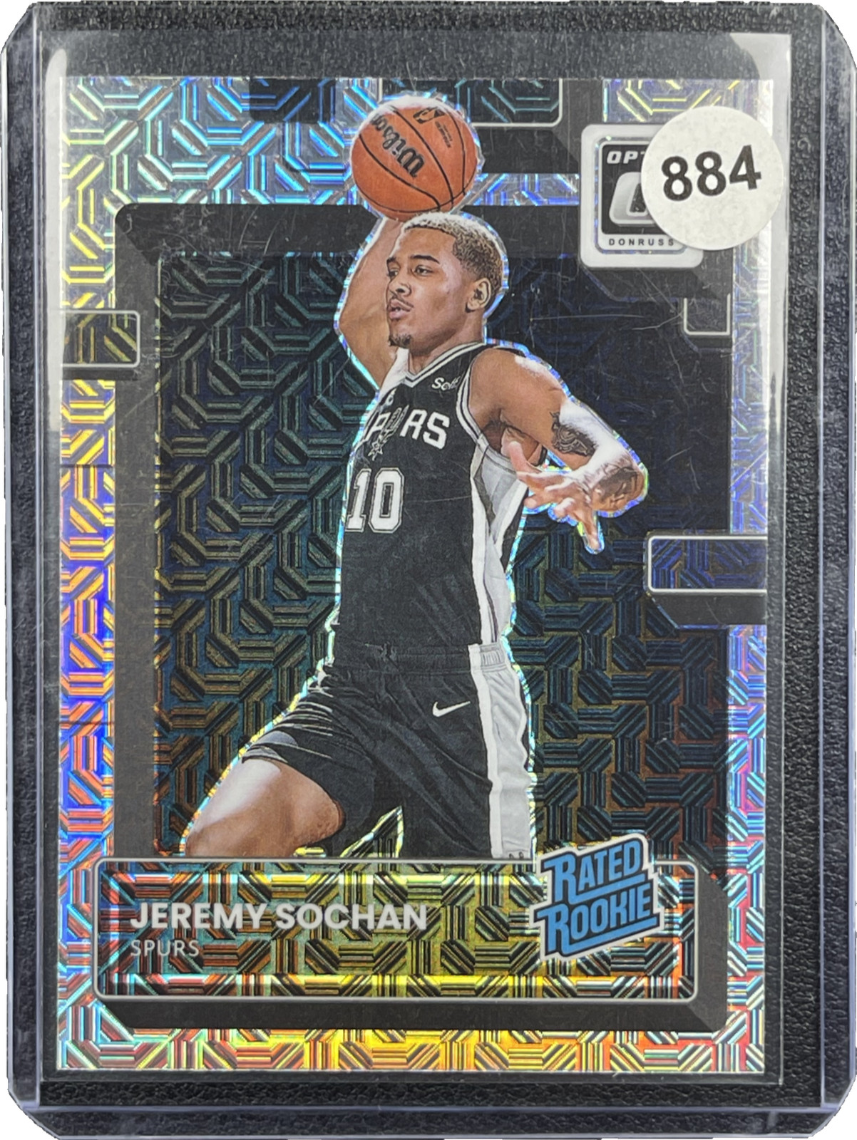 Jeremy Sochan 2022-23 Panini Donruss Optic #236 Rookie Choice RC Rated