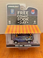 GREENLIGHT 1983 GMC VANDURA FREE COMIC BOOK DAY VAN FCBD 2024 DIE-CAST  1/64