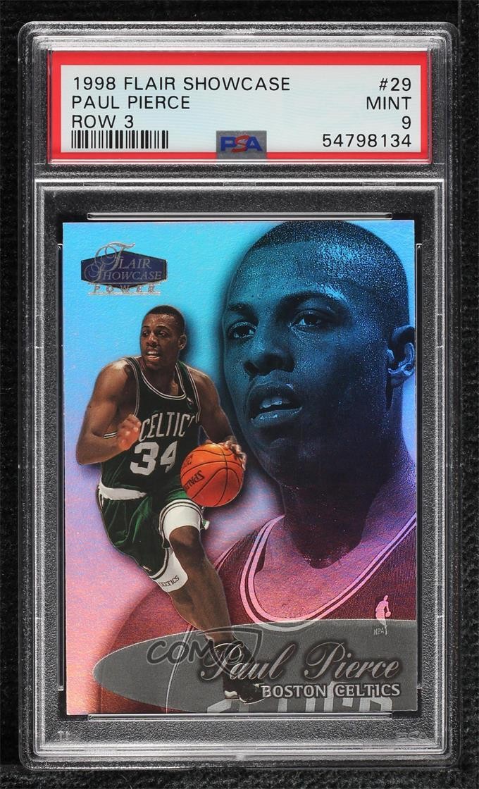 1998-99 Flair Showcase Row 3 Paul Pierce #29 PSA 9 MINT Rookie RC HOF 0hr4