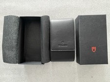 NEW Tudor Black Watch Box Travel Case Pouch Roll Cushion