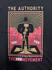 Authentic WWE YES Movement  vs The Authority Wrestlemania 30 Event Shirt NEW