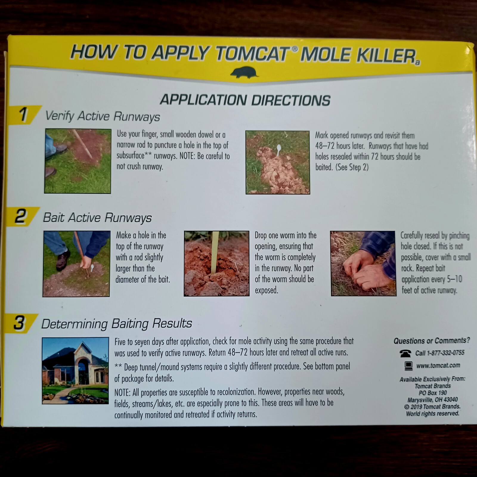 TomCat Mole Killer Worm Bait (10Pack) Mimics A Moles Real Food Source