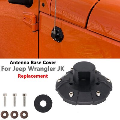 Antenna Base Cover For Jeep Wrangler JK JL JLU JT Rubicon Sahara Sport2007-2021