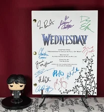 Wednesday Pilot Script Cast-Signed- Autograph Reprints- Addams Family