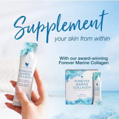 Forever Marine Collagen mit Vit C, Zink & Biotin 30 x 15ml Beutel KOSTENLOSE LIEFERUNG
