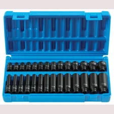Grey Pneumatic 9728M 1/4" Dr. 28 pc. Std. & Deep Length Metric Master Set