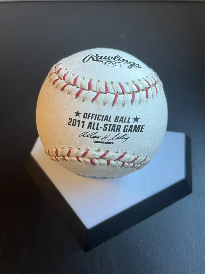 (W/ CUBE) 2011 RAWLINGS ALL STAR GAME OFFICIAL BASEBALL CHASE FIELD FIELDER MVP! - Image 3 of 4