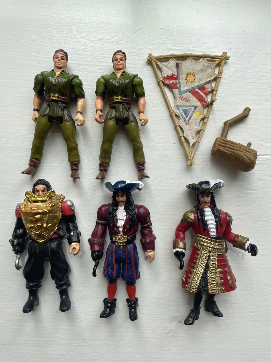 Hook Movie Mattel Action Figure Peter Pan Vintage 1991 Lot