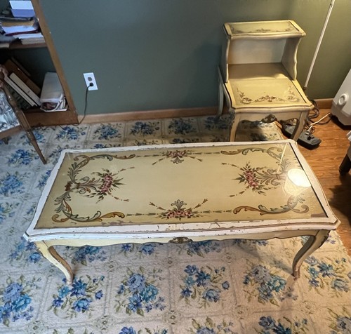 Provincial Coffee & Step Tables Cocktail Shabby French Italian Cottage ...