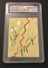 1997 FLEER 23kt GOLD GAME BREAKERS JORDAN PIPPEN SIGNATURE SERIES LIMITED ED.