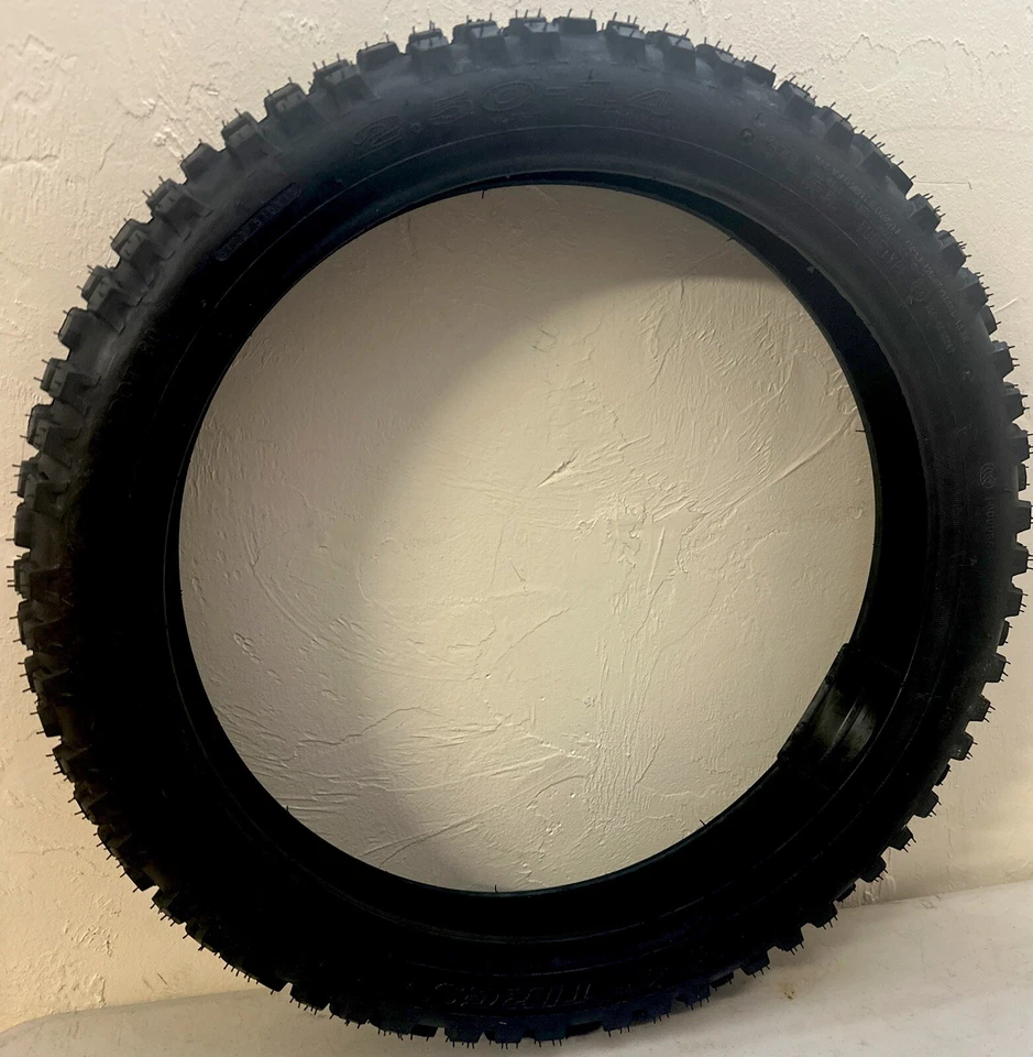 MMG Dirt 自行车轮胎 2.50-14 前后越野适用于雅马哈 PW80 1983-06 — 第 2/3 张图片