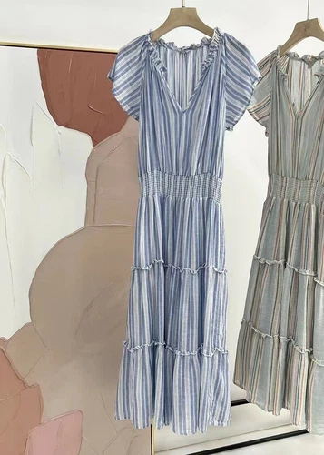 Brand New Rails Amellia Dress - New Haven Stripe $218 - Picture 5 of 11