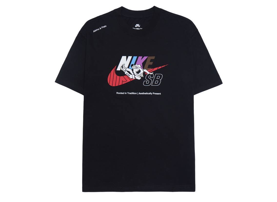 Nike SB x Albino and Preto Black Tee T-shirts Size S-XL FJ1152-010 Brand New