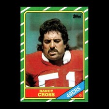 Randy Cross 1986 Topps San Francisco 49ers #162 R326G 97