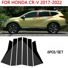 Car Pillar Posts Window Door Trim Cover Kit For 2017-2022 Honda CR-V Accessories